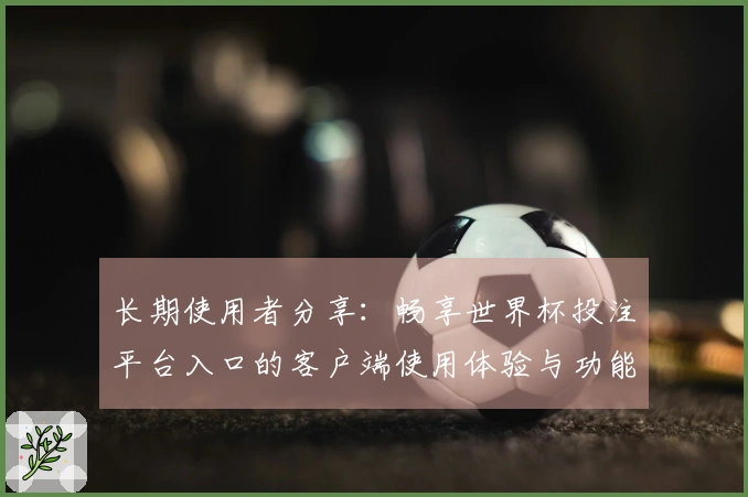 长期使用者分享：畅享世界杯投注平台入口的客户端使用体验与功能介绍