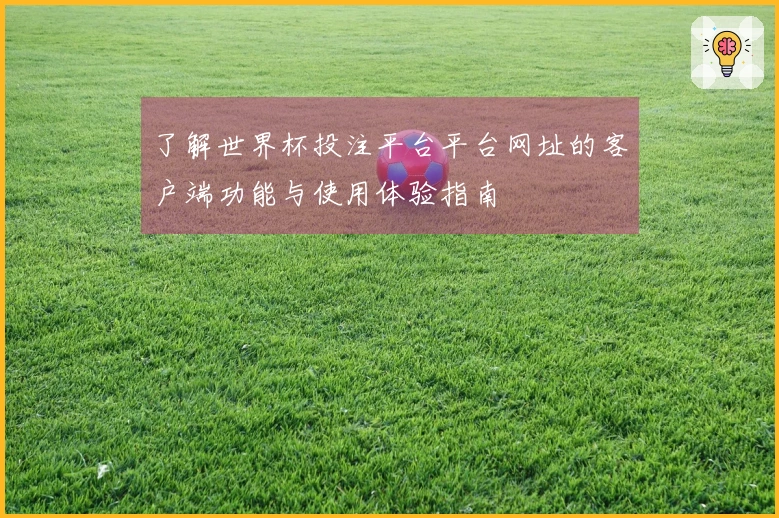 了解世界杯投注平台平台网址的客户端功能与使用体验指南